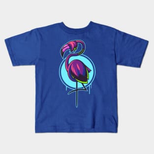 Emo Flamingo Kids T-Shirt